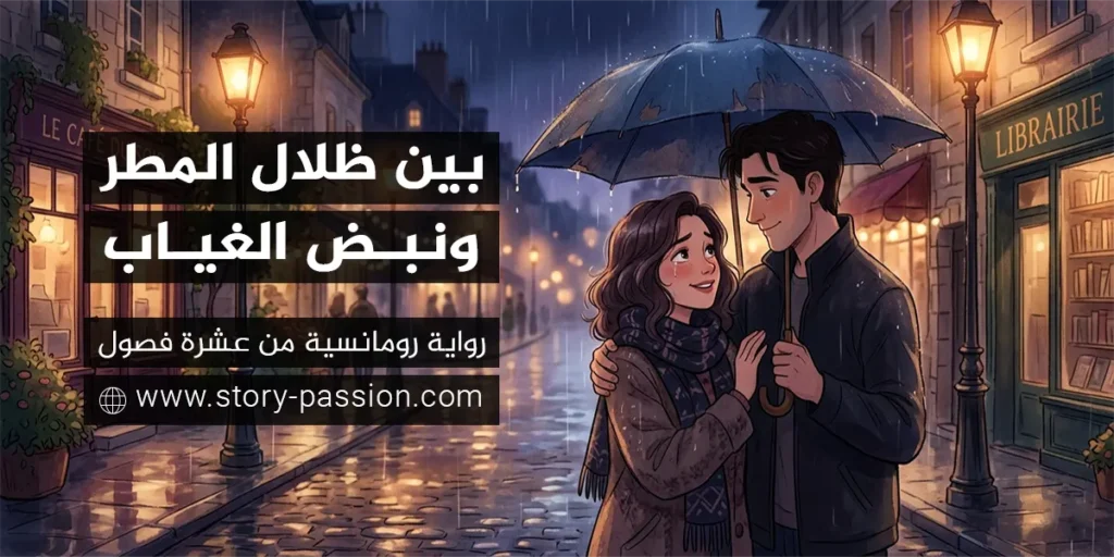 بين ظلال المطر ونبض الغياب - رواية رومانسية